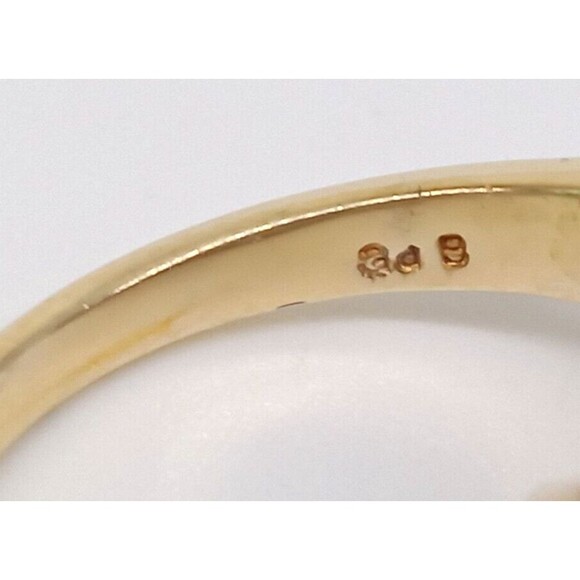 Karis Green Seraphinite Gemstone Ring Size 7 Gold Tone G&B Made In India NWT - Picture 12 of 14